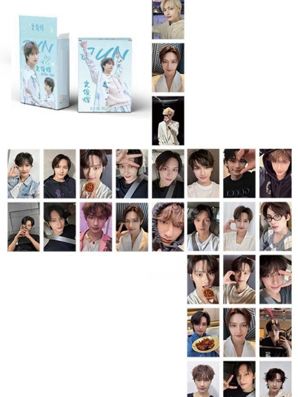 NEW KPOP SEVENTEEN SINGER JUN ART MINI PICTURES PACK (50PCS ) PERFECT GIFT!